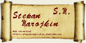 Stepan Marojkin vizit kartica